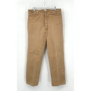 vintage WAH MAKER frontier pants trousers canvas western back buckle khaki 34